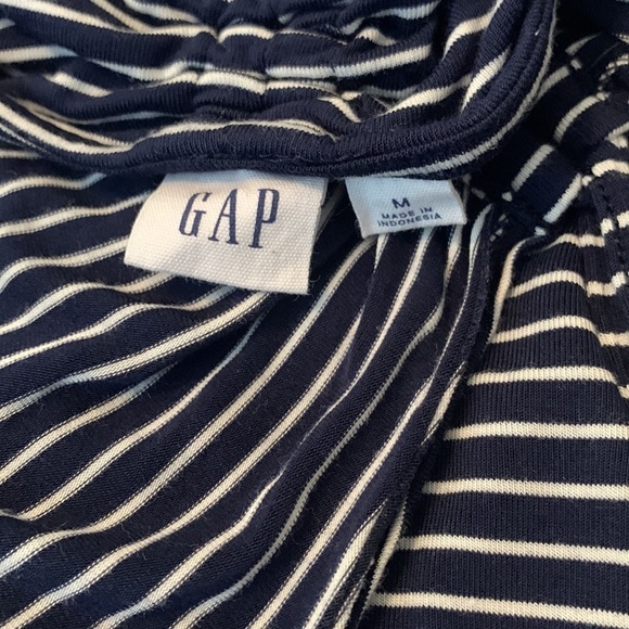 GAP Navy and White Striped Maxi Dress with Open Back - Picture 12 of 13